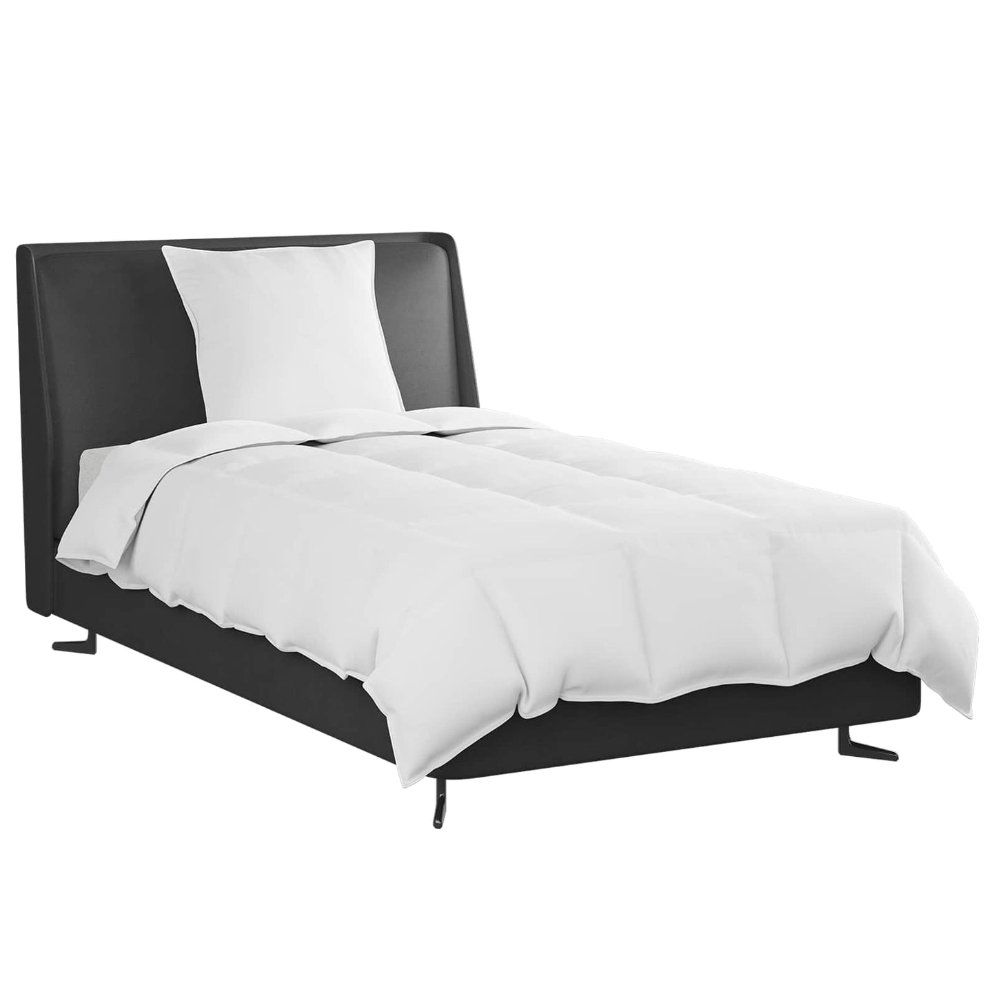 Couette d'été avec oreiller 2 pcs Blanc Plumes