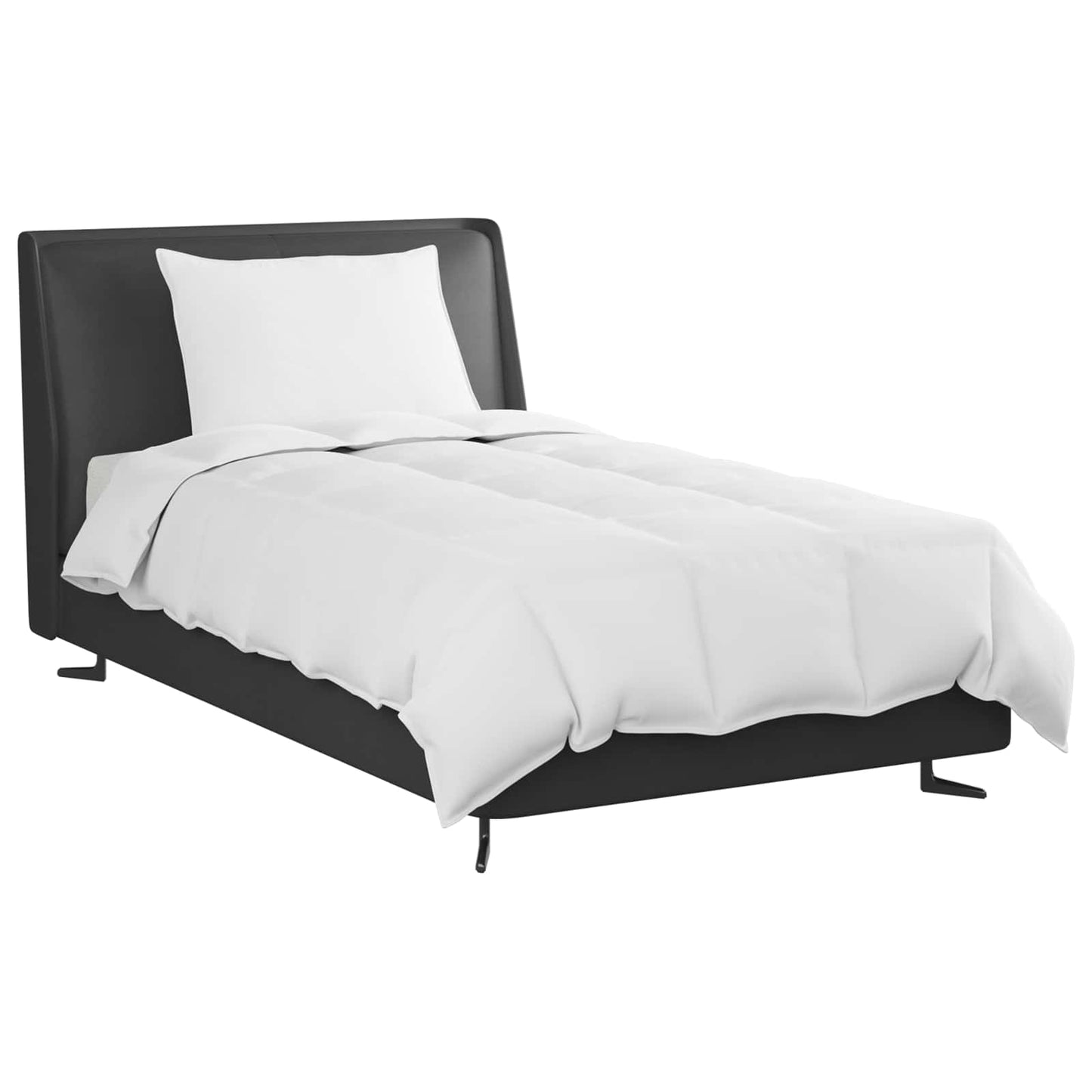Sommerdecke mit Kissen 2 pcs Weiß Daunenfeder