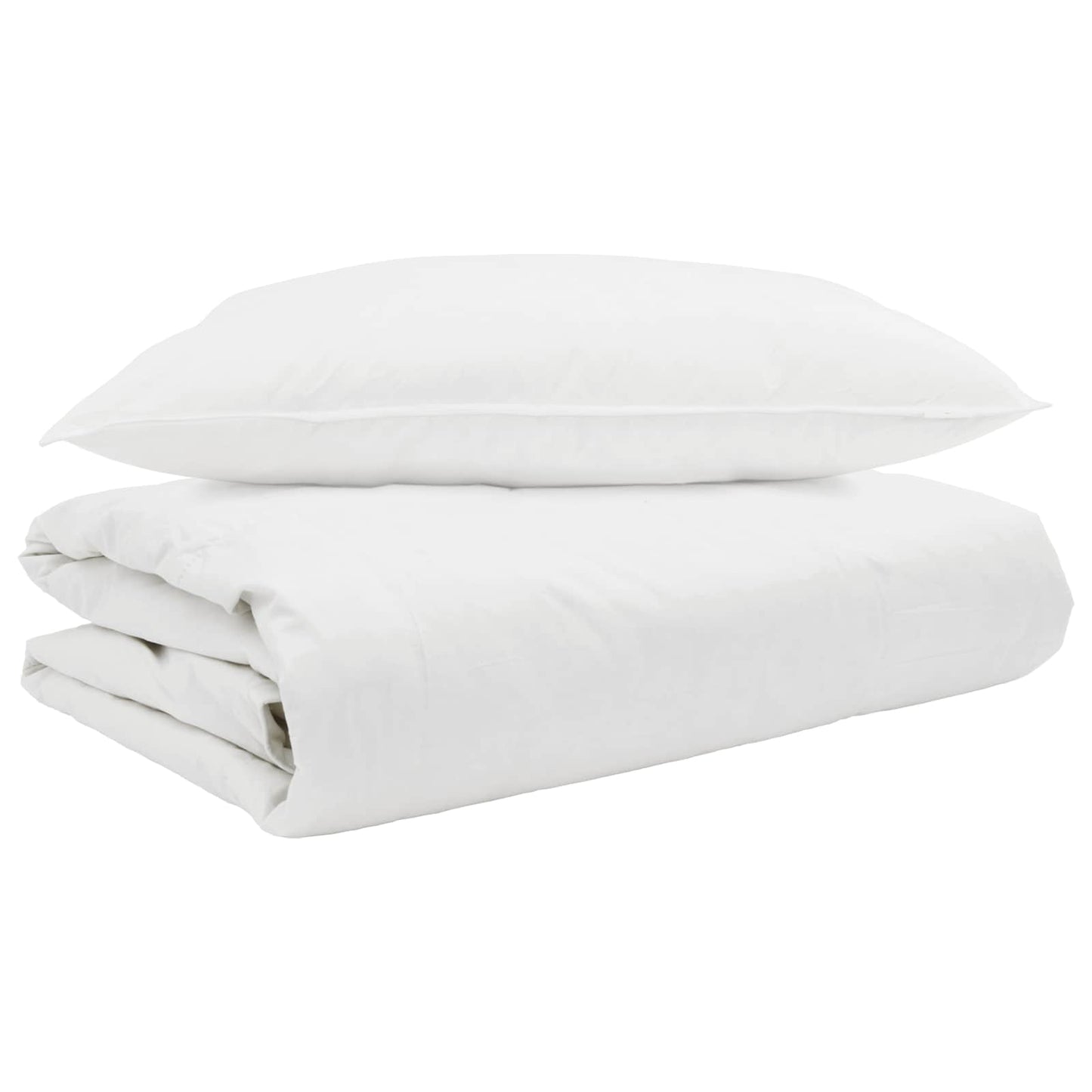 Sommerdecke mit Kissen 2 pcs Weiß Daunenfeder