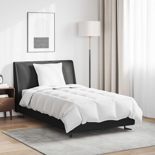 Couette d'été avec oreiller 2 pcs Blanc Plume et duvet