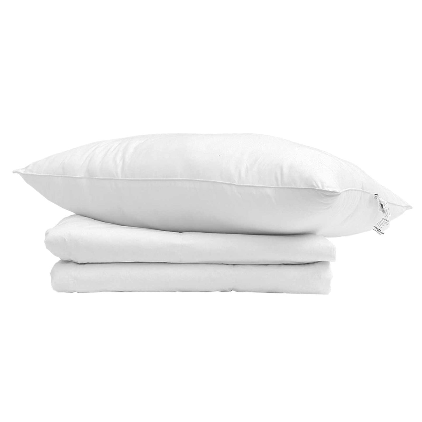 Couette d'été avec oreiller 2 pcs Blanc Plumes d'oie