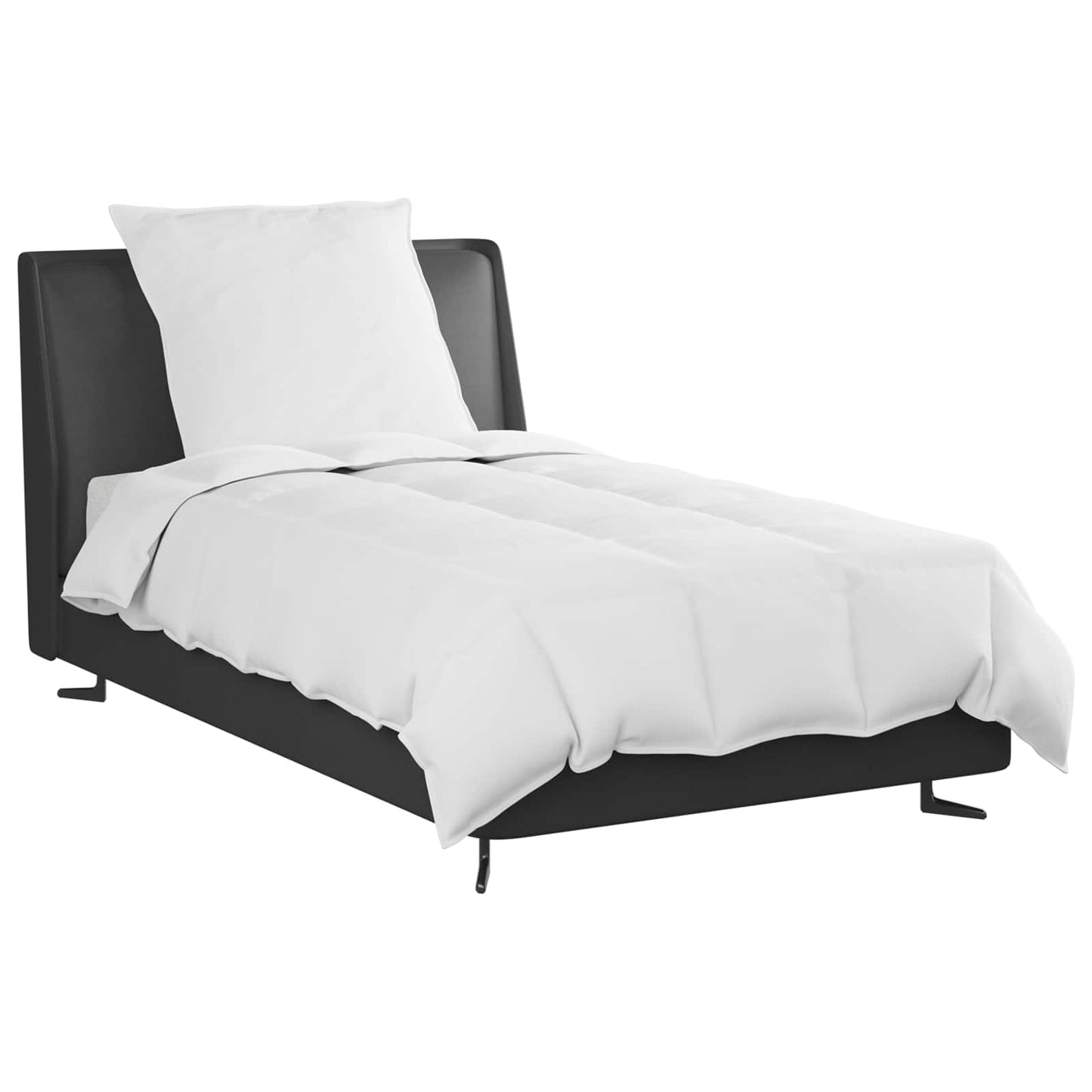 Couette d'été avec oreiller 2 pcs Blanc Plumes d'oie