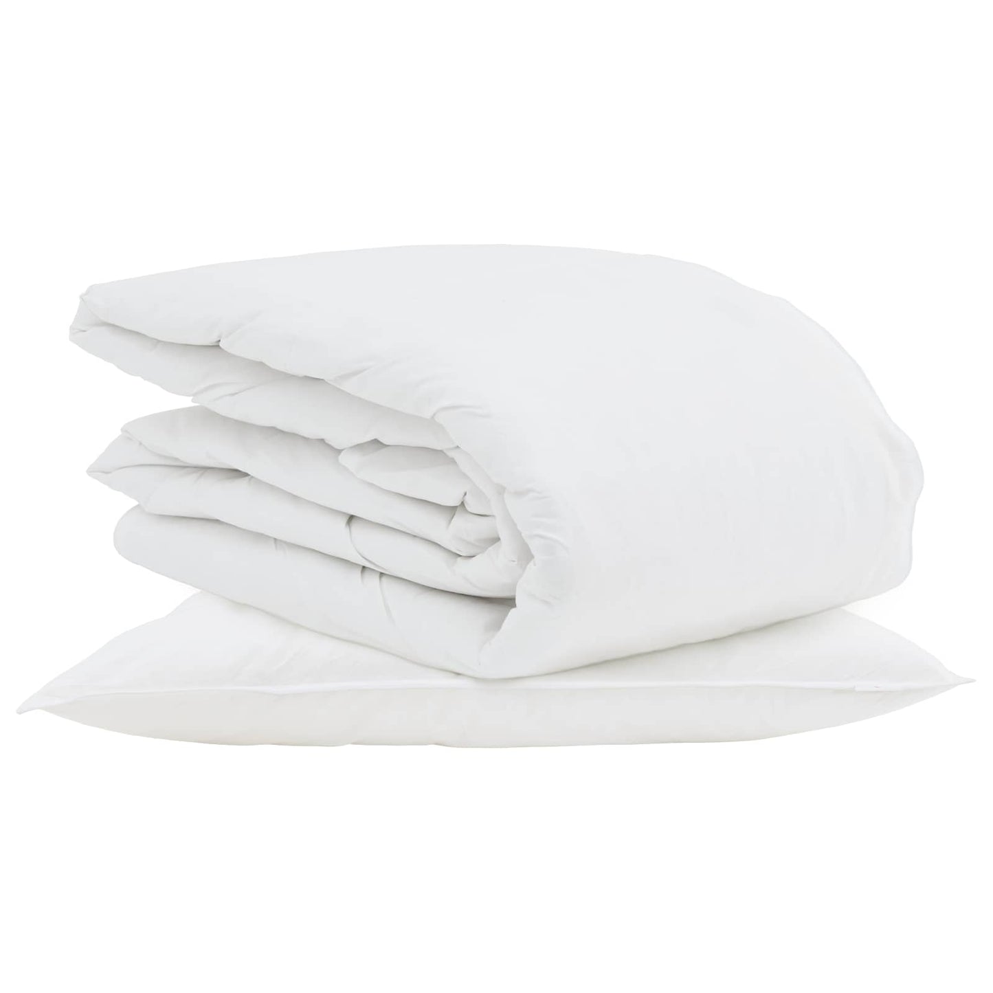 Summer Duvet with Pillow 2 pcs White Down Feather