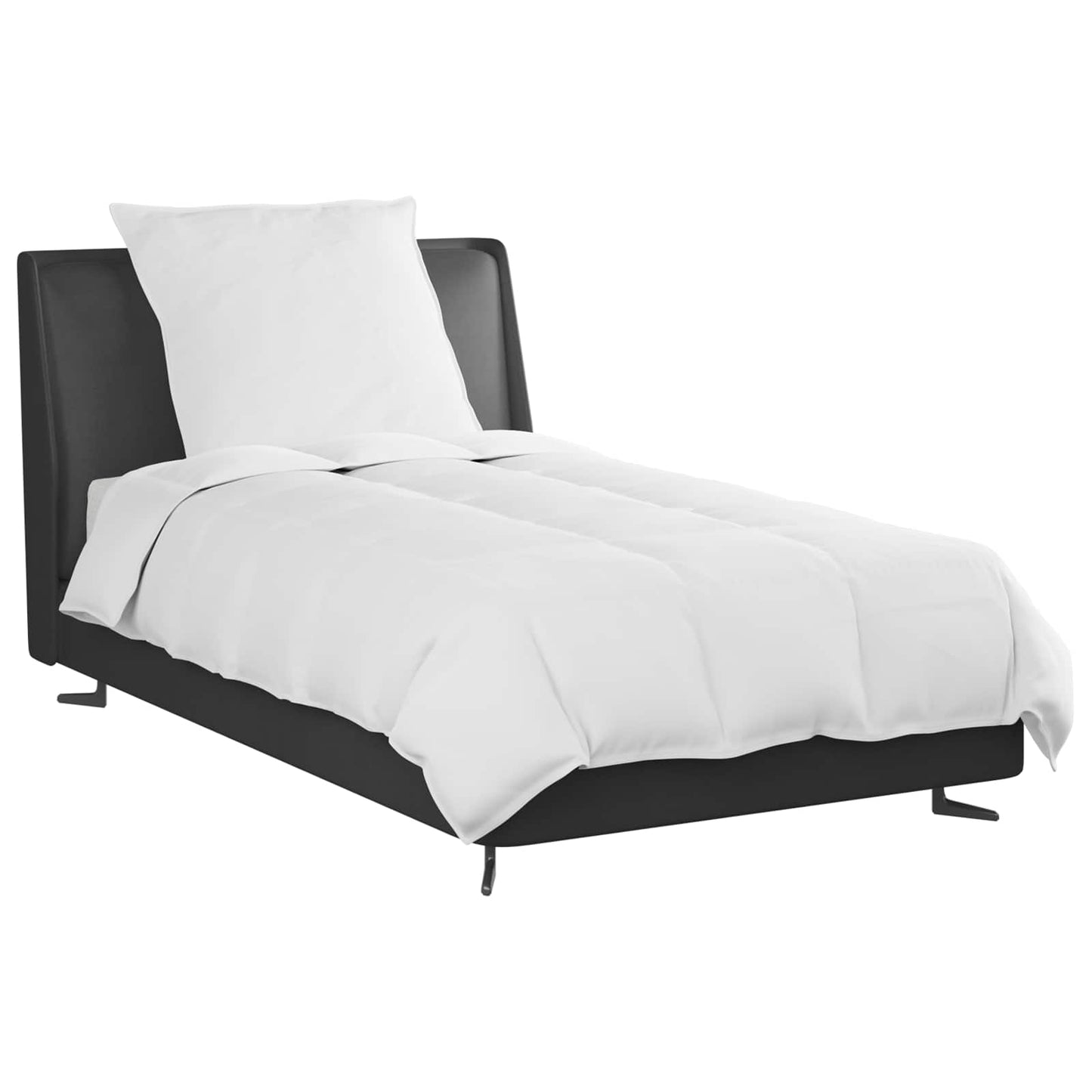 Sommerdecke mit Kissen 2 pcs Weiß Daunenfeder