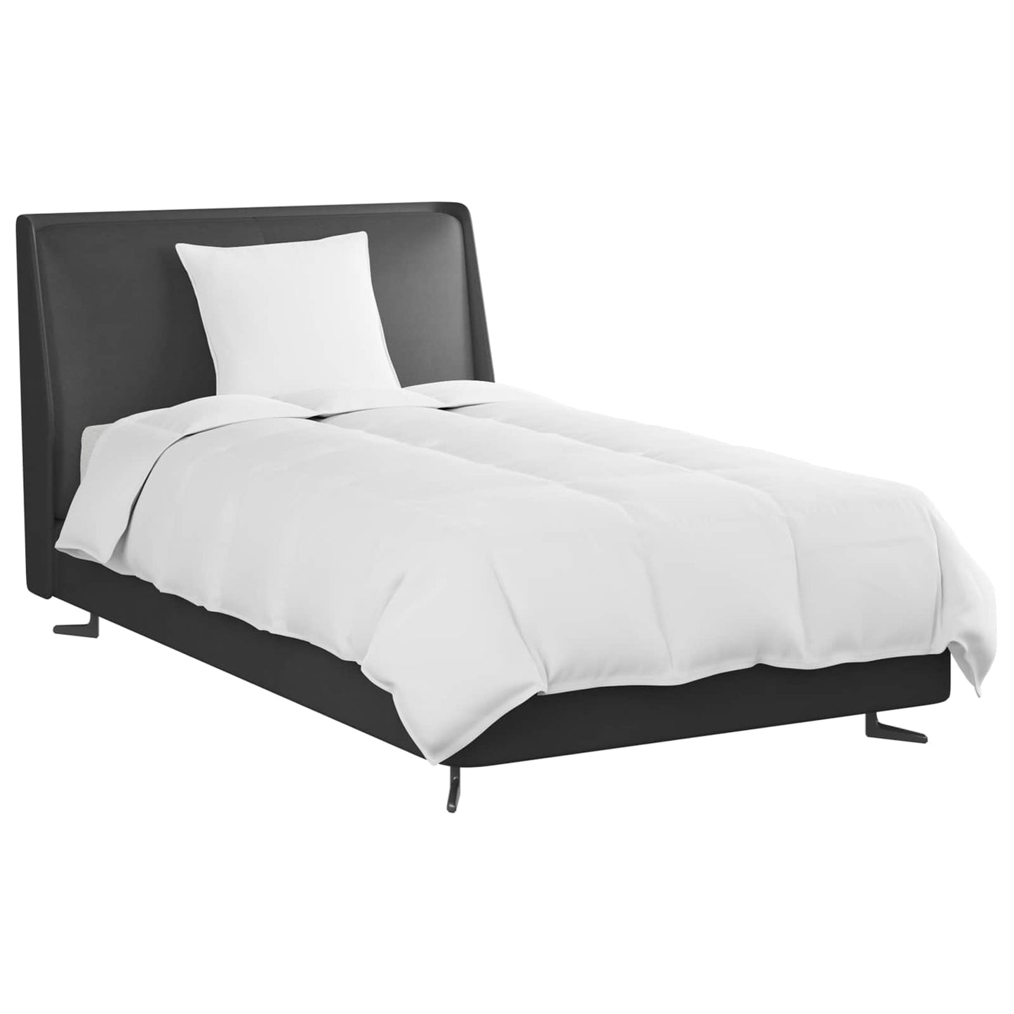 Couette d'été avec oreiller 2 pcs Blanc Plumes