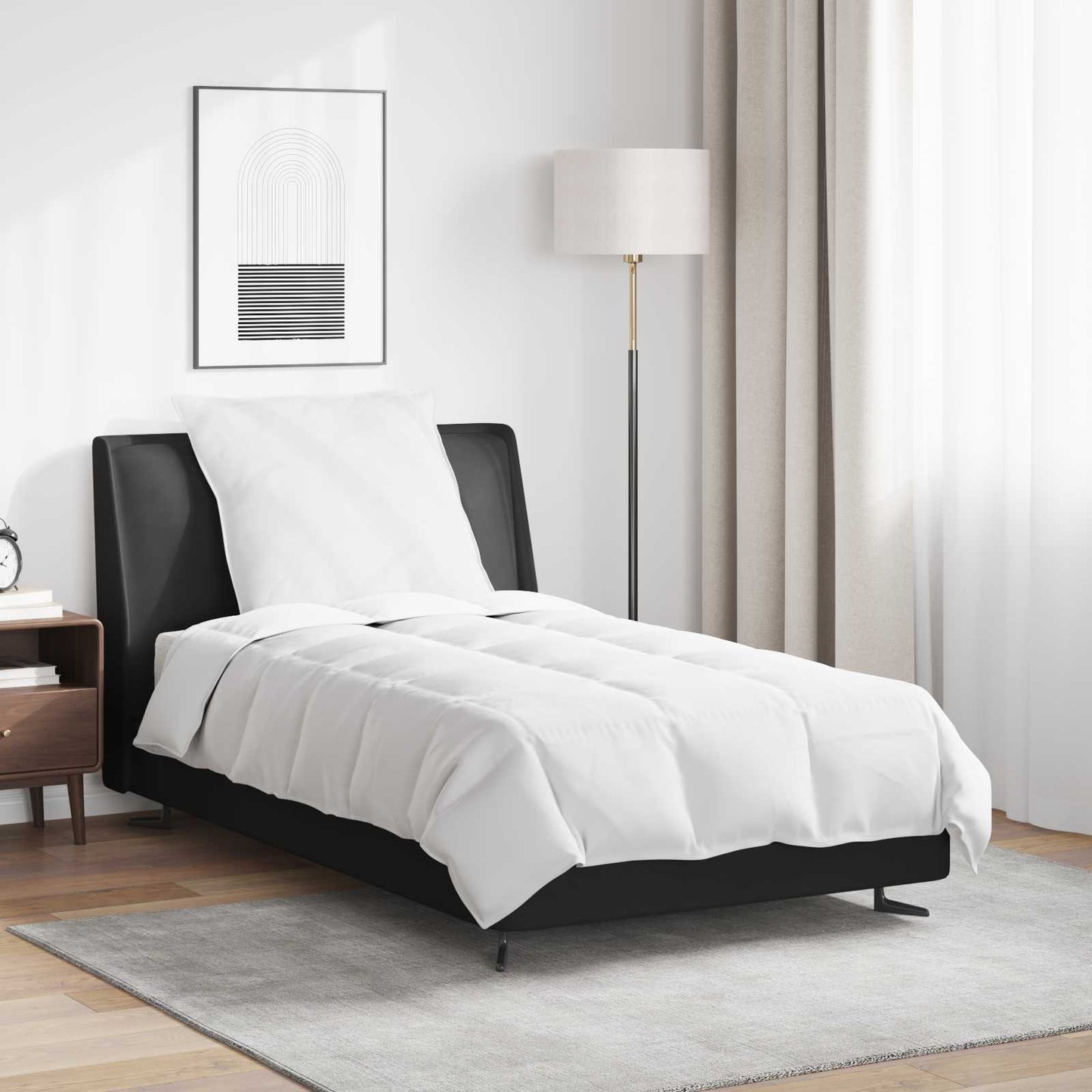 Summer Duvet with Pillow 2 pcs White Down Feather