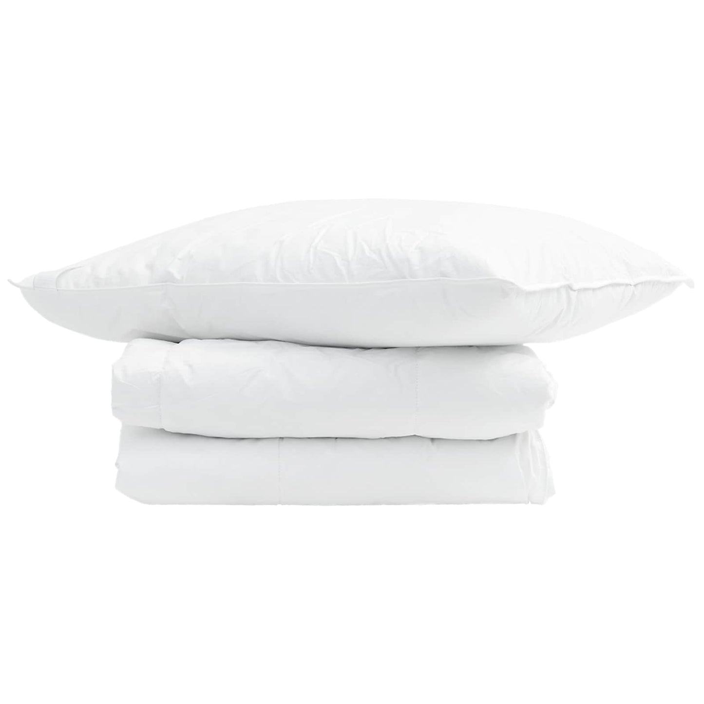 Summer Duvet with Pillow 2 pcs White Down Feather