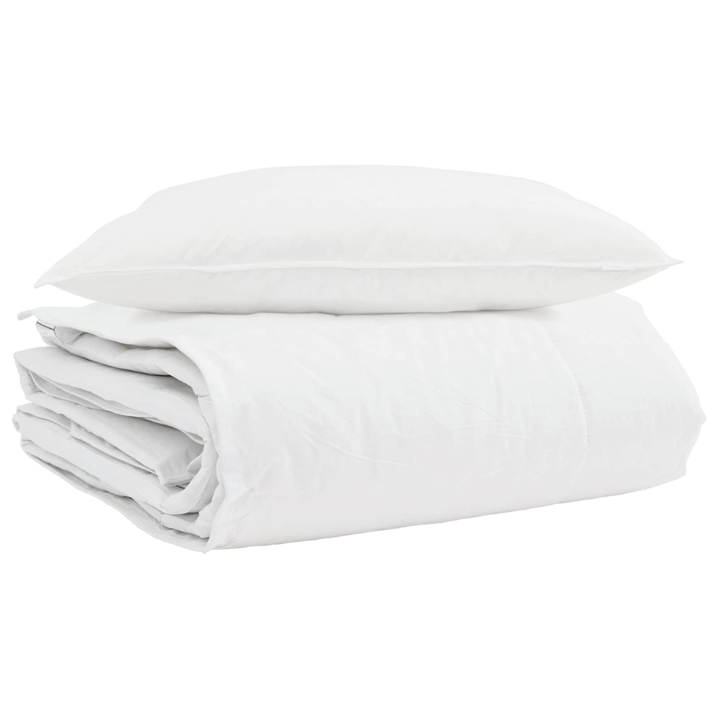 Winter Duvet with Pillow 2 pcs White Down Feather