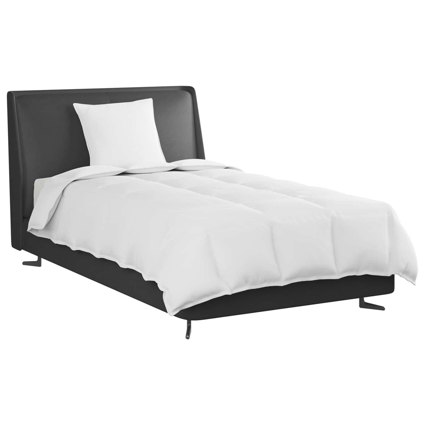 2-in-1 Duvet with Pillow 2 pcs White Down Feather