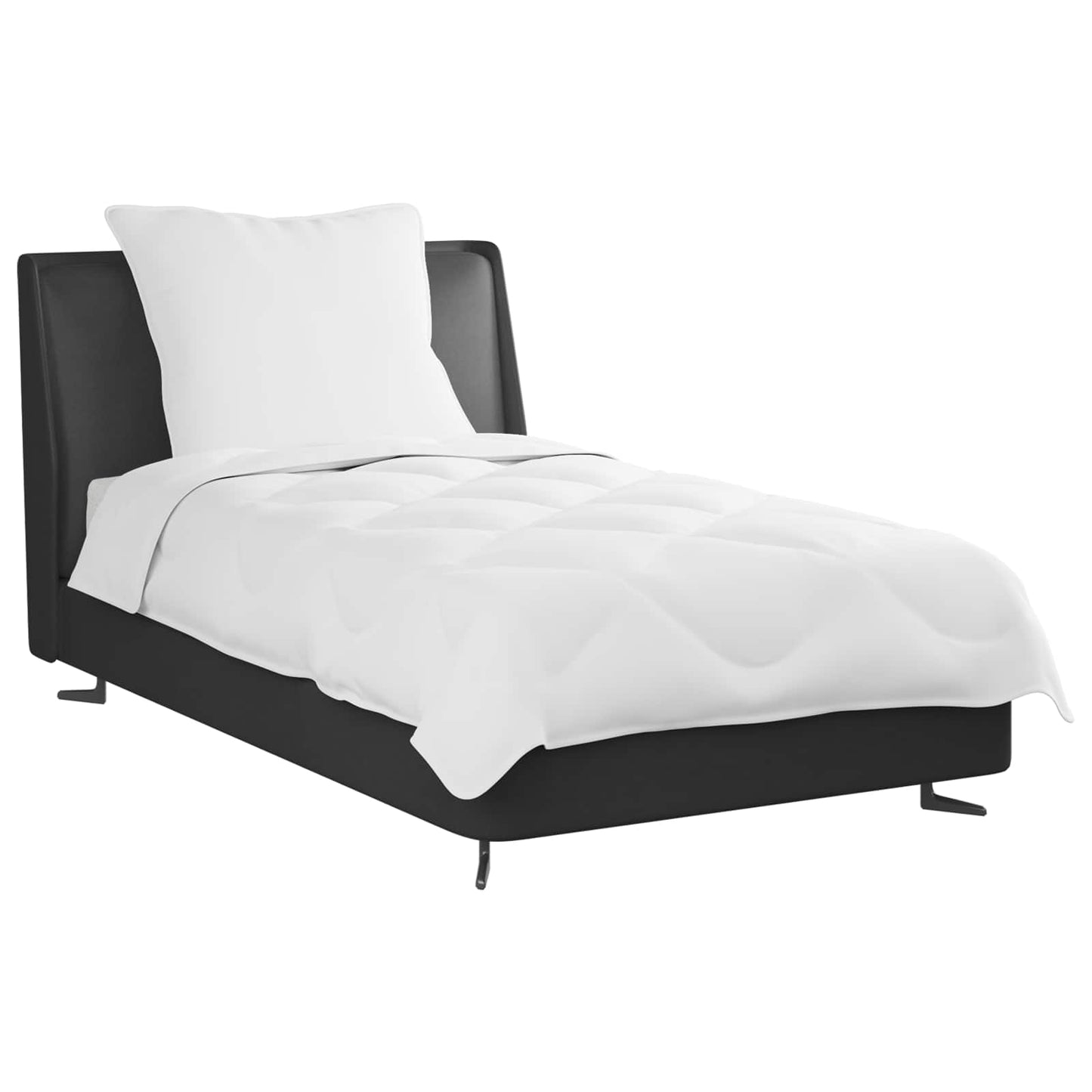Summer Duvet with Pillows 2 pcs White Microfiber