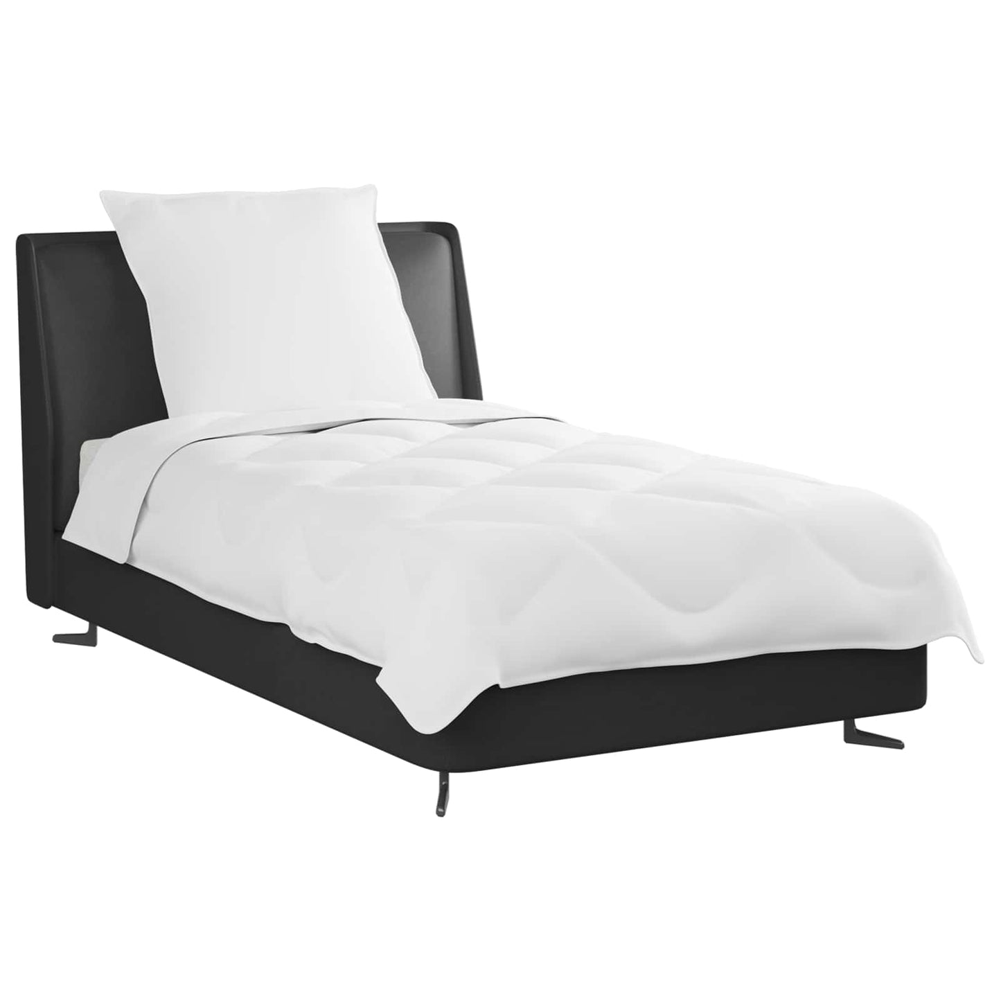Summer Duvet with Pillows 2 pcs White Microfiber