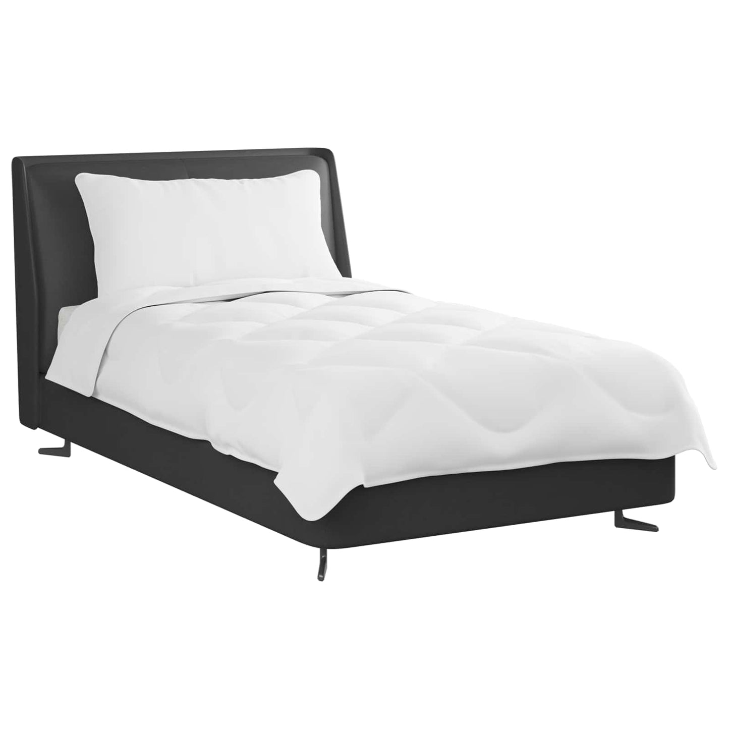 Summer Duvet with Pillows 2 pcs White Microfiber