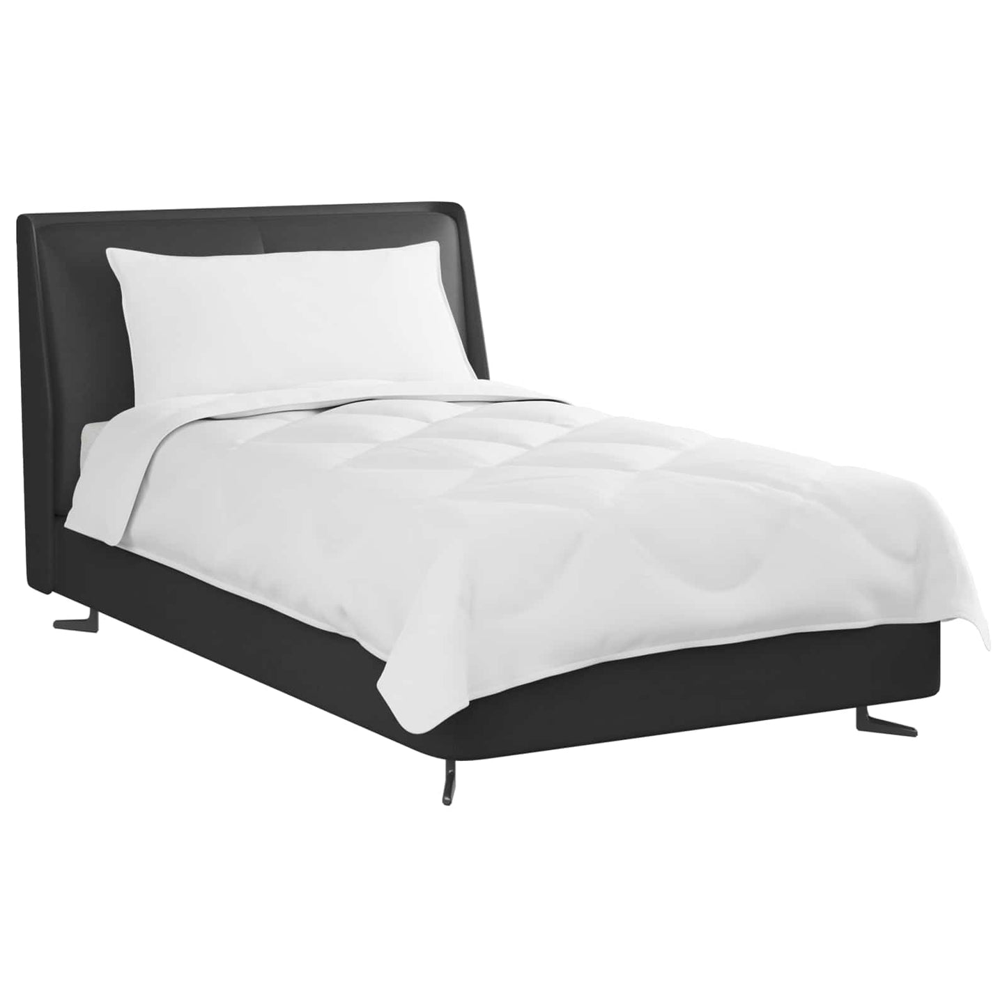 All-Season Duvet with Pillow 2 pcs White Microfiber