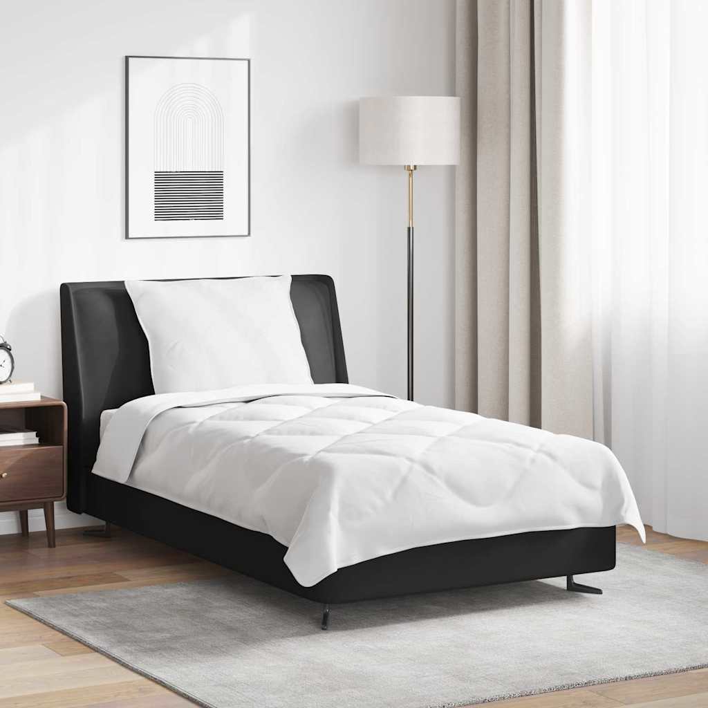 All-season duvet with pillows 2 pcs White Microfiber