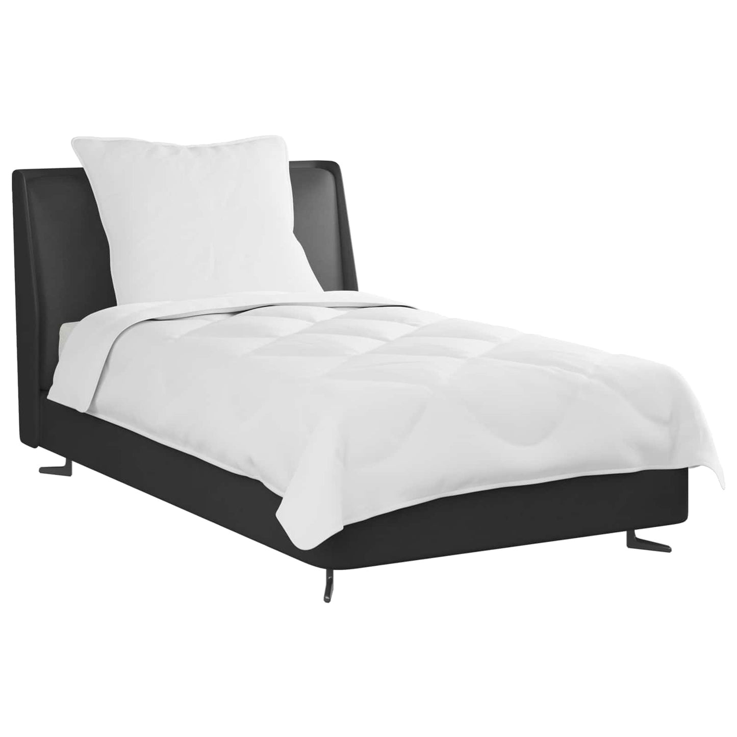 Couette avec oreiller 2 pièces Blanc Microfibre