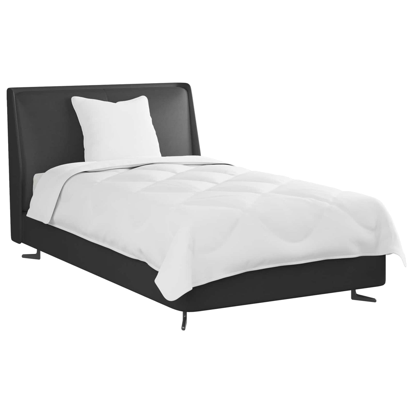 Duvet with pillows 2 pcs White Microfiber