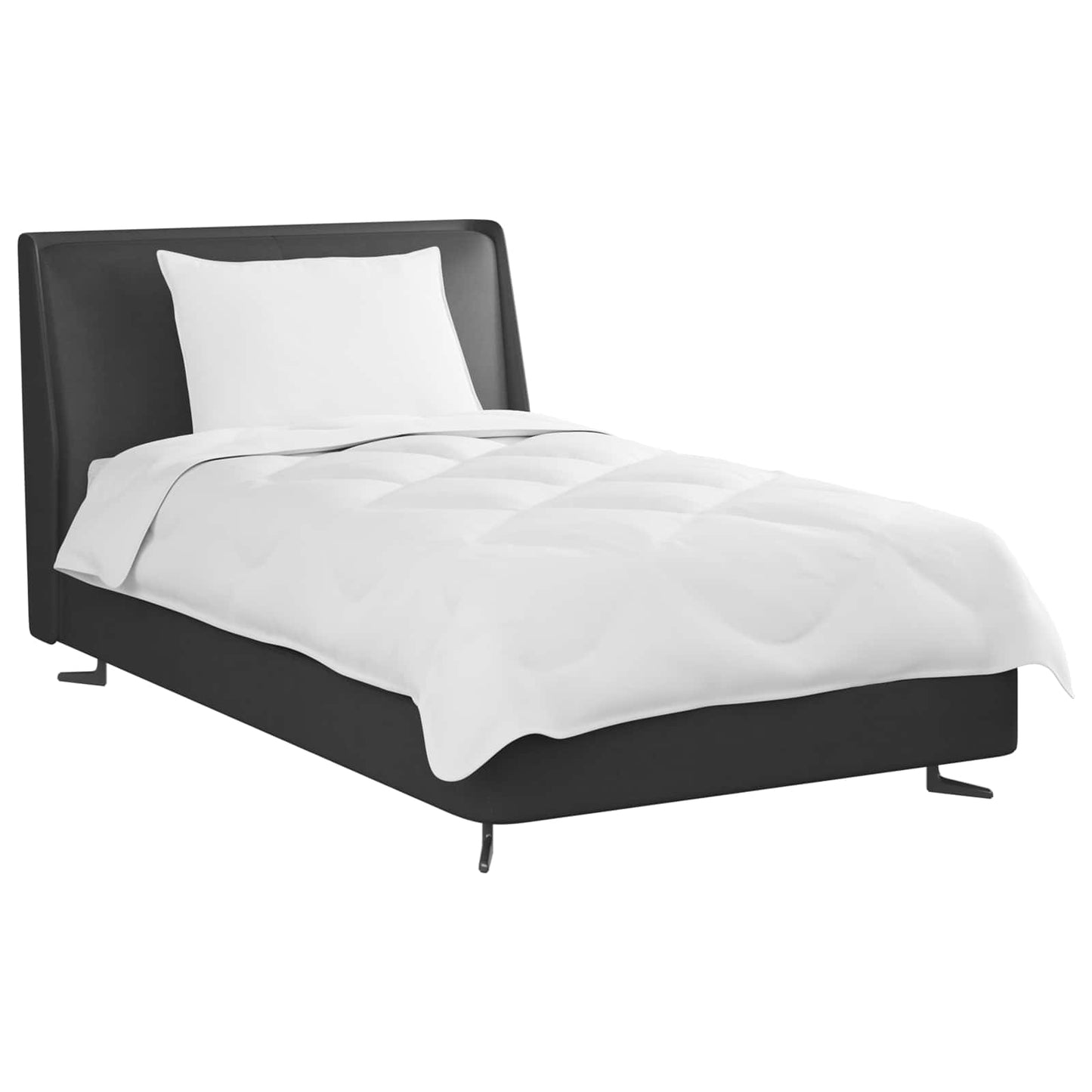 Duvet with pillows 2 pcs White Microfiber