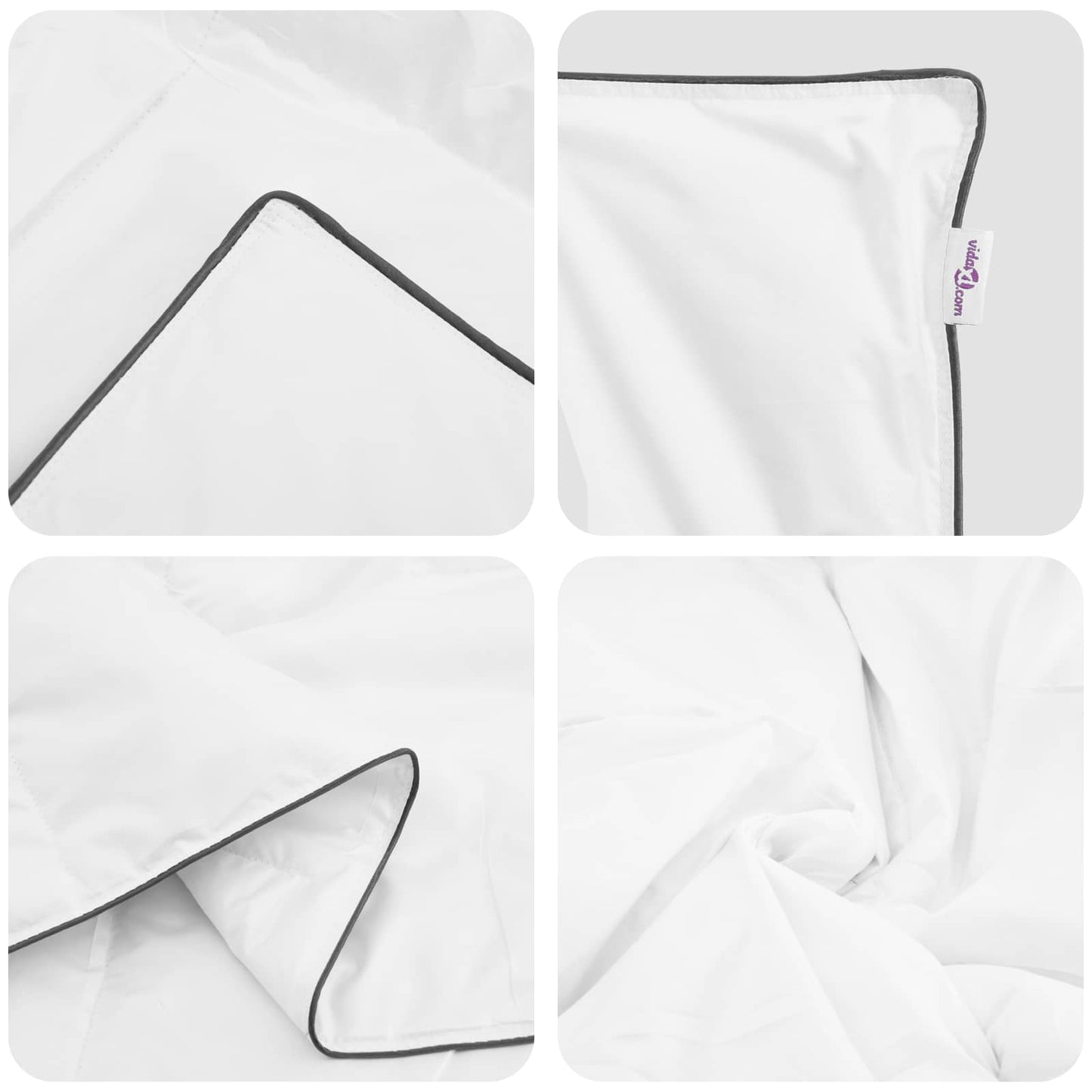 Winter Duvet with Pillows 3 pcs White Down Feather