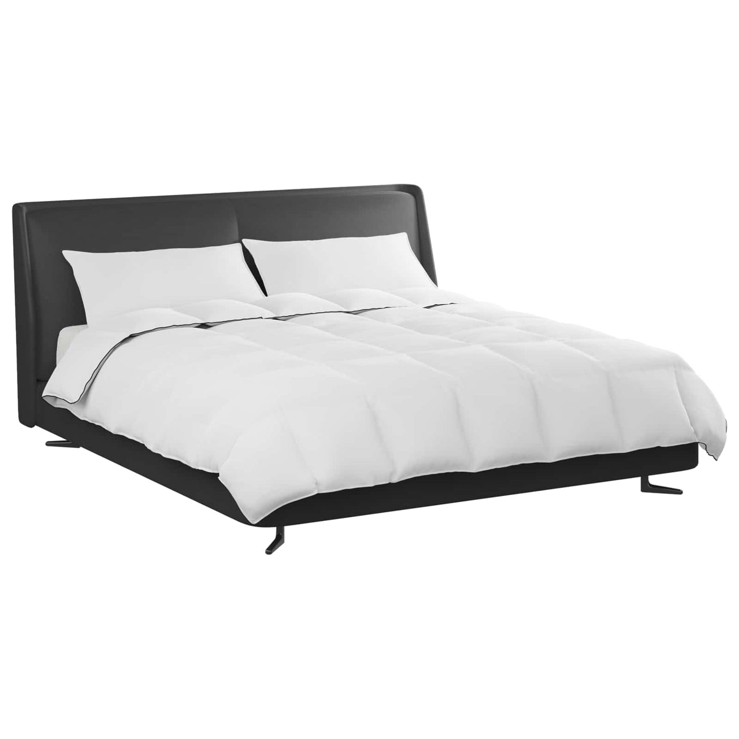 Winter Duvet with Pillows 3 pcs White Down Feather
