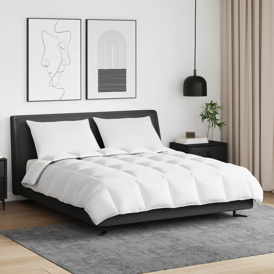 Winter Duvet with Pillows 3 pcs White Down Feather