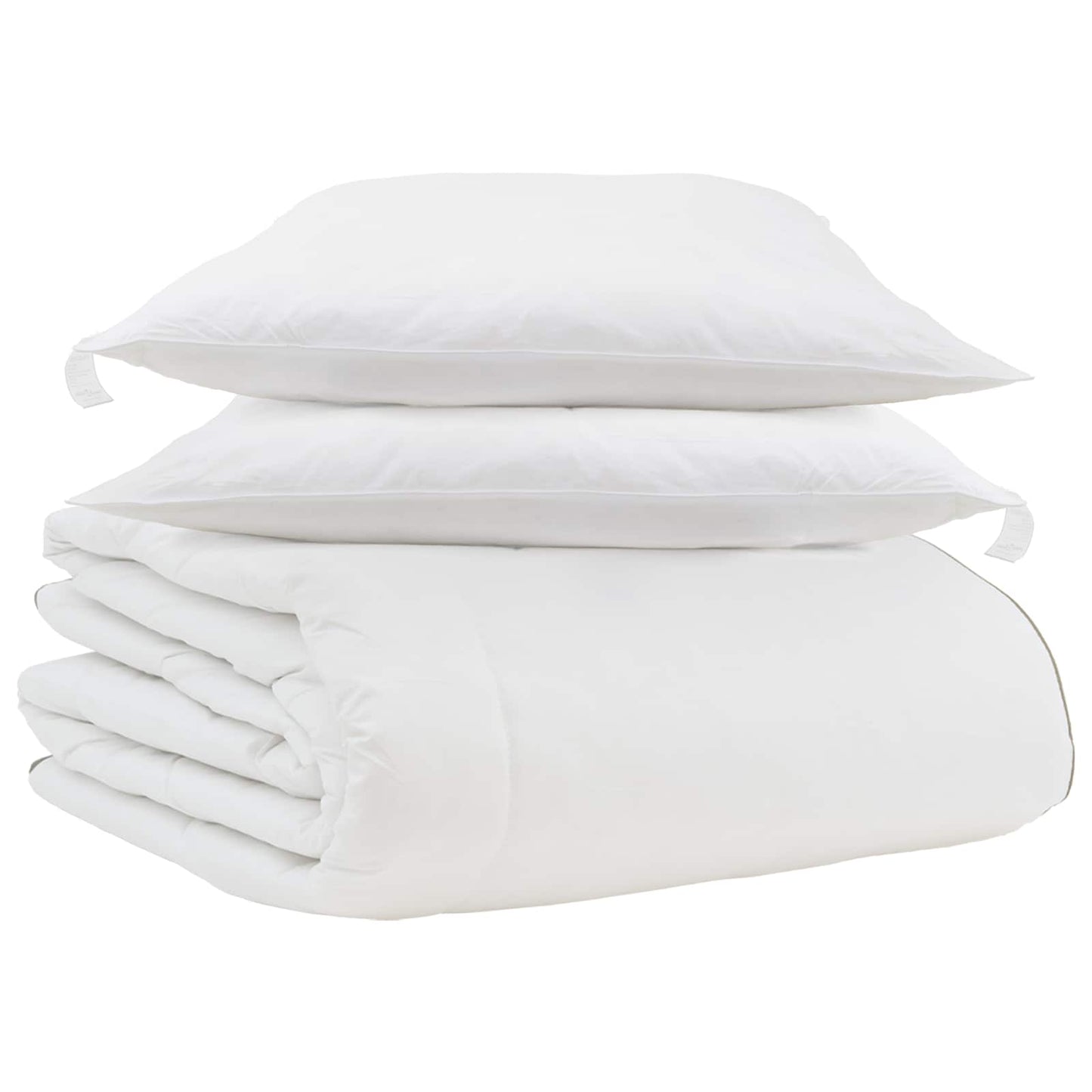 Winter Duvet with Pillows 3 pcs White Down Feather