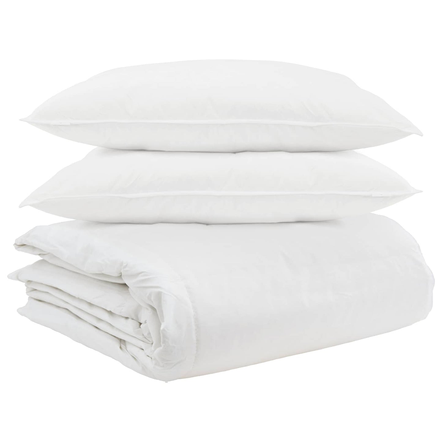 Duvet Set with Pillow 3 pcs White Down Feather