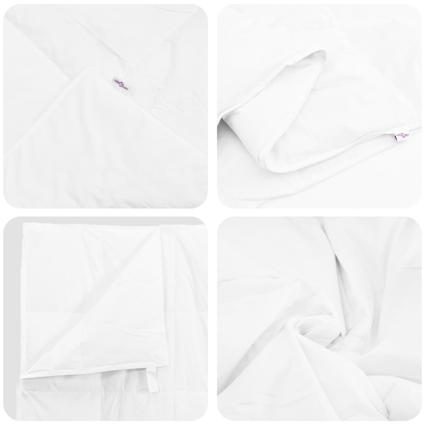 Duvet Set with Pillow 3 pcs White Down Feather