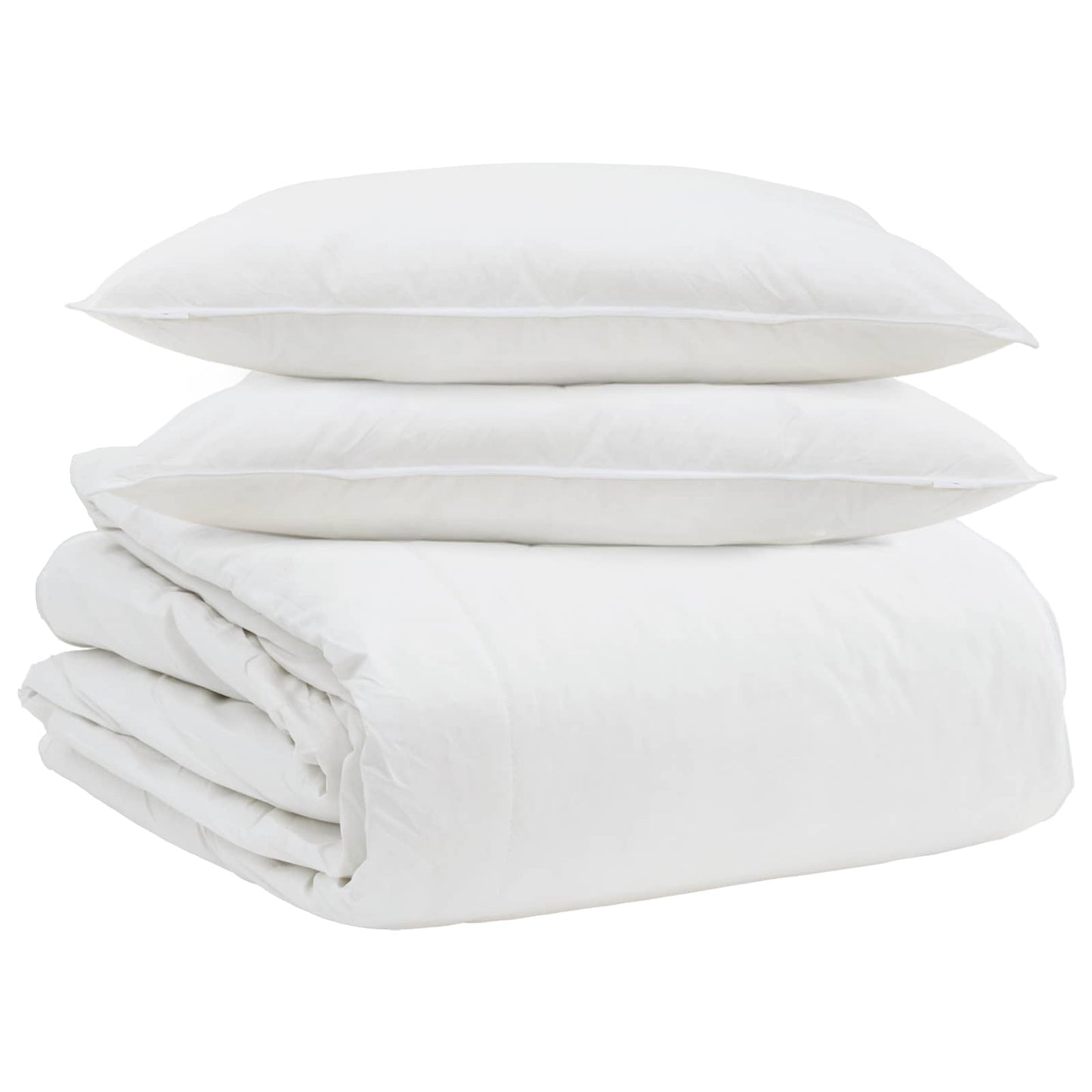 Duvet Set with Pillow 3 pcs White Down Feather