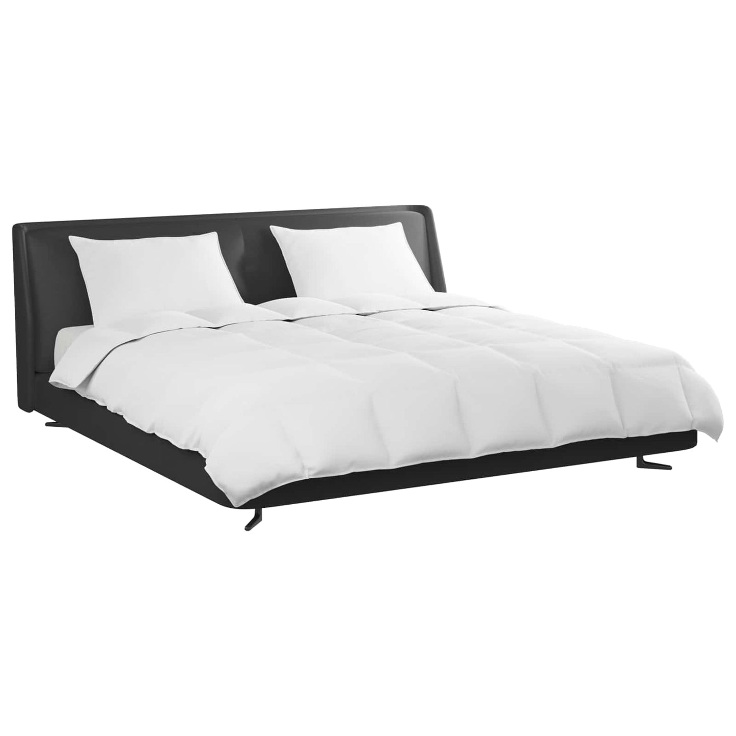 Ensemble de literie 3 pièces blanc plumes et duvet avec oreiller