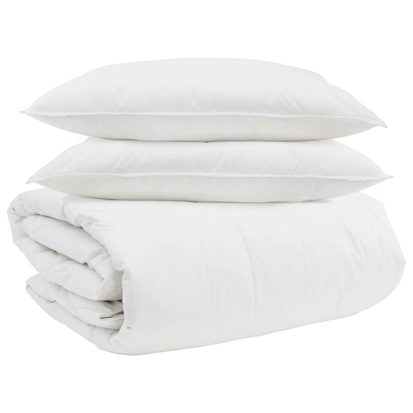 Duvet Set with Pillow 3 pcs White Down Feather