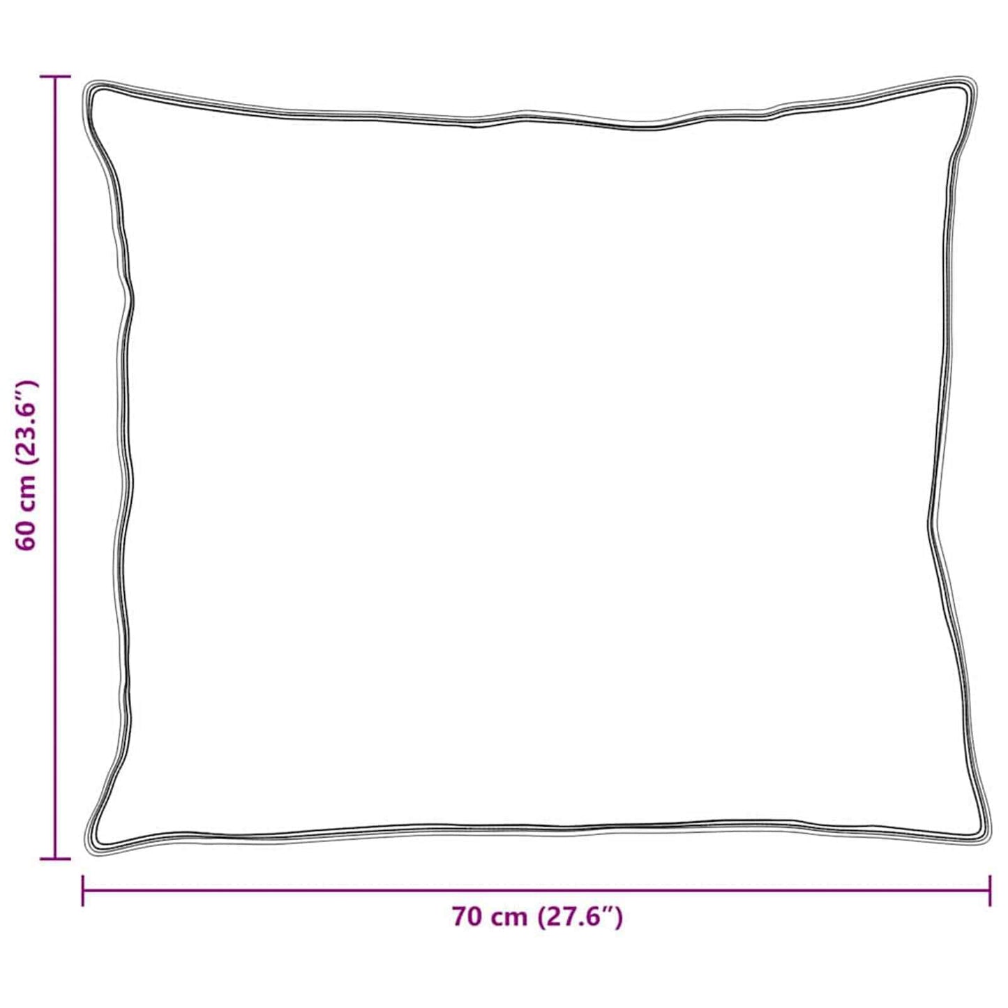 Parure de lit avec oreillers 3 pièces Blanc Plumes d'oie