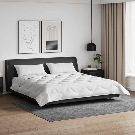 Couverture d'été avec oreiller 3 pcs Blanc Microfibre
