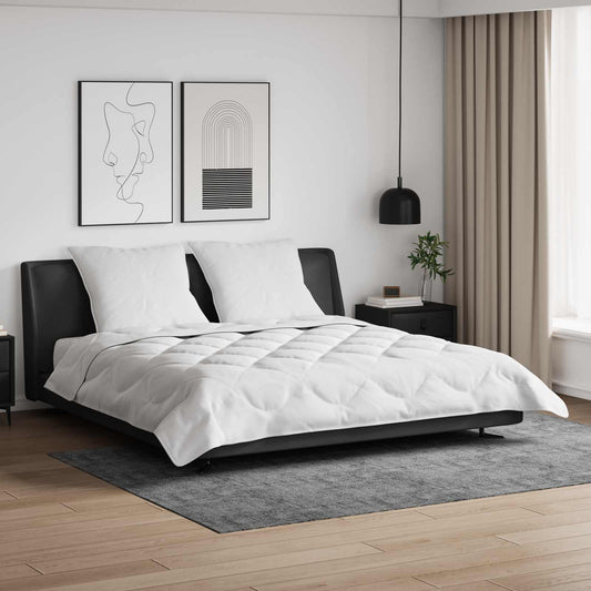Couverture d'été avec oreiller 3 pièces Blanc Microfibre