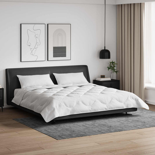 Duvet with Pillows 3 pcs White Microfiber