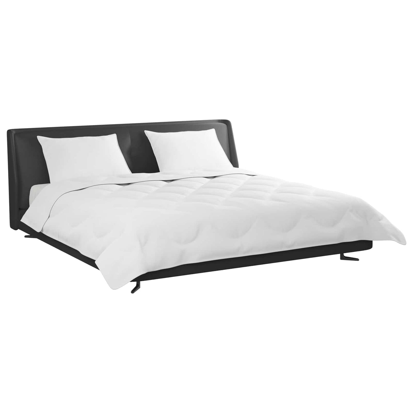 Duvet with Pillows 3 pcs White Microfiber