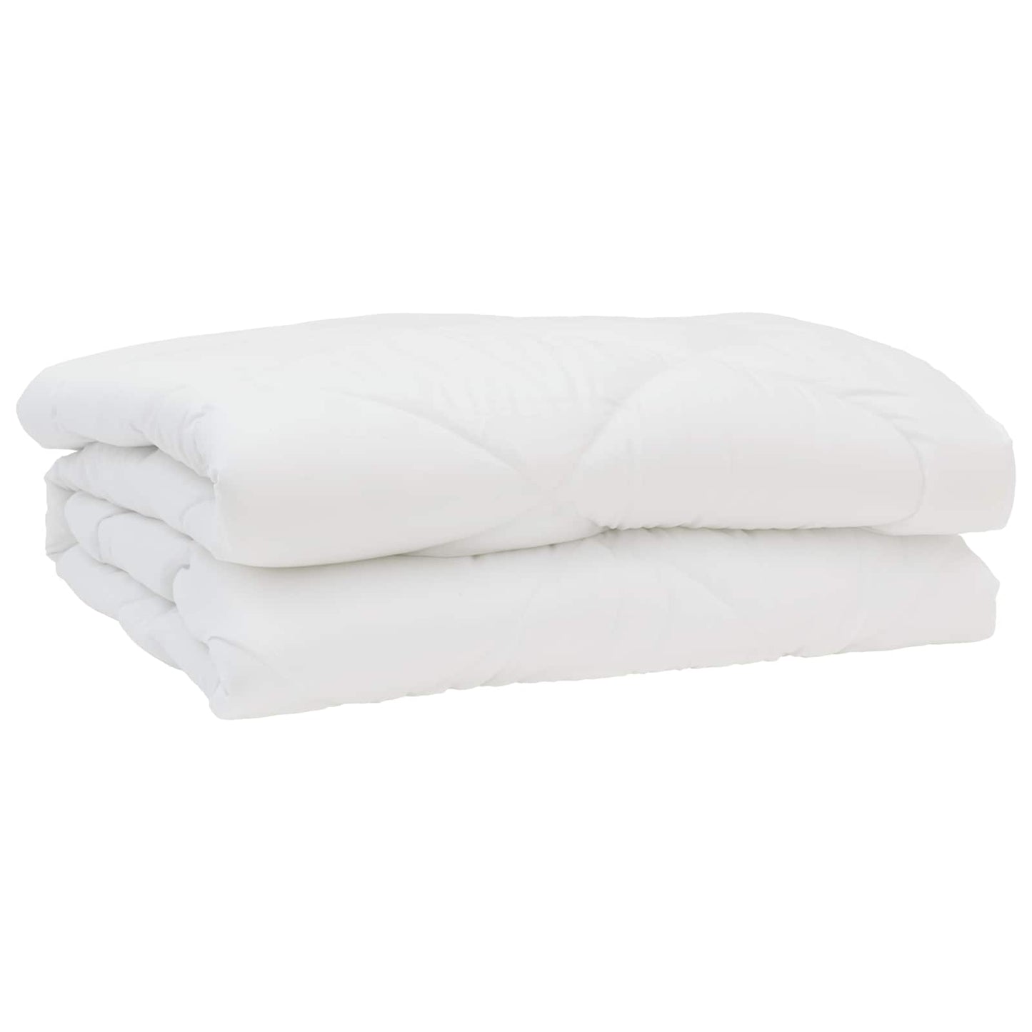 Bettdecke mit Kissen 3 pcs Weiß Mikrofaser
