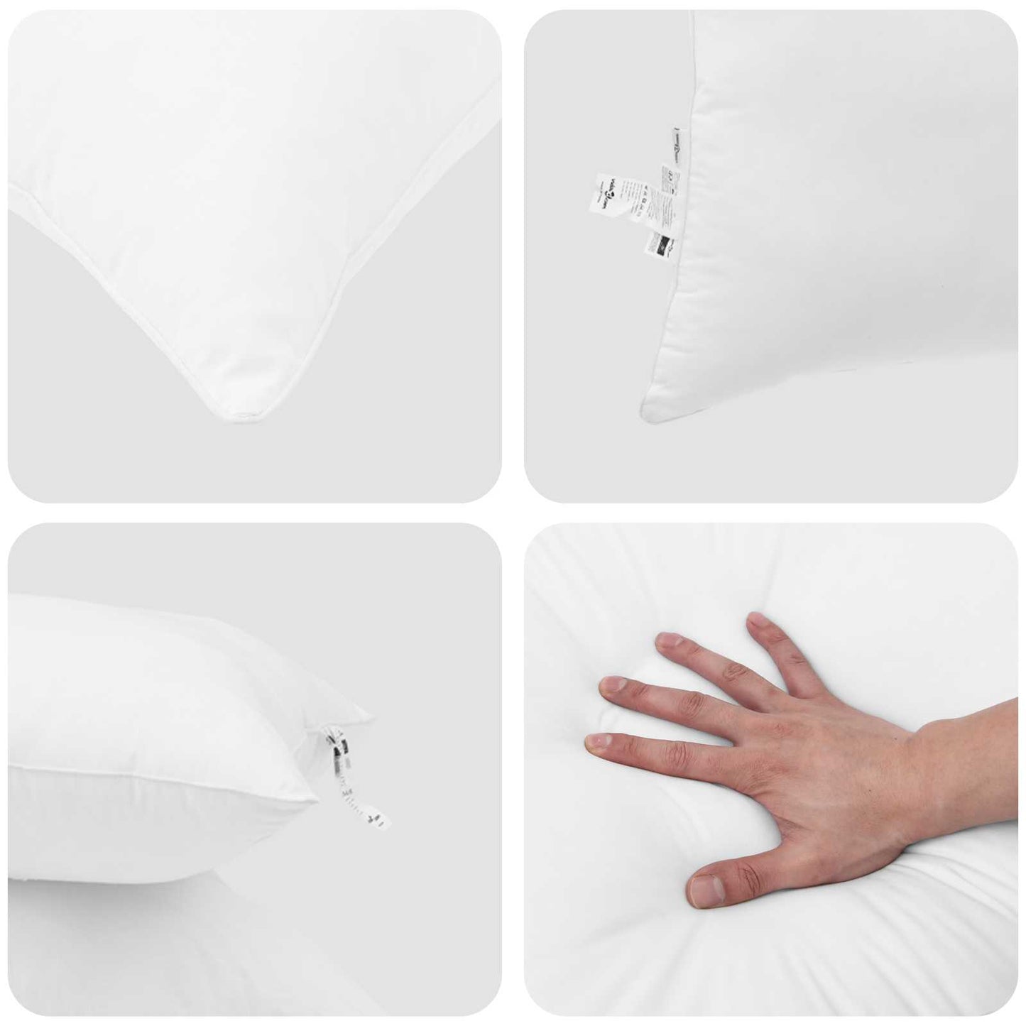 Duvet with Pillows 3 pcs White Microfiber