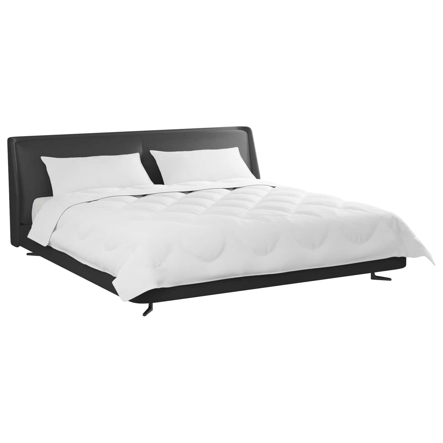 Ganzjahresbettdecke mit Kissen 3 pcs Weiß Mikrofaser