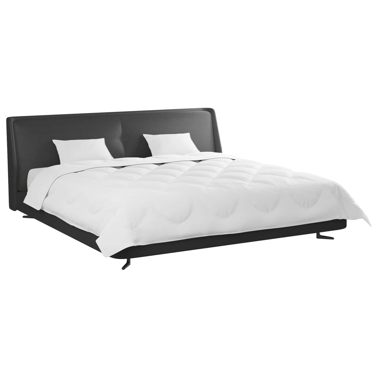 Ganzjahresbettdecke mit Kissen 3 pcs Weiß Mikrofaser