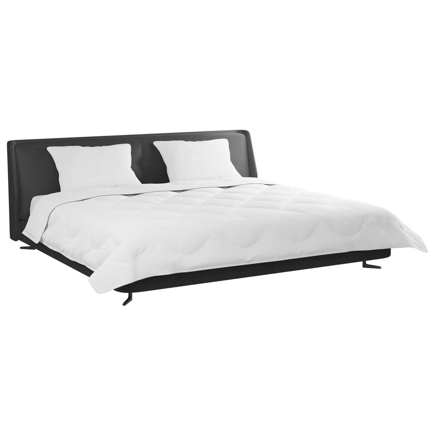 Winter Duvet with Pillows 3 pcs White Microfiber