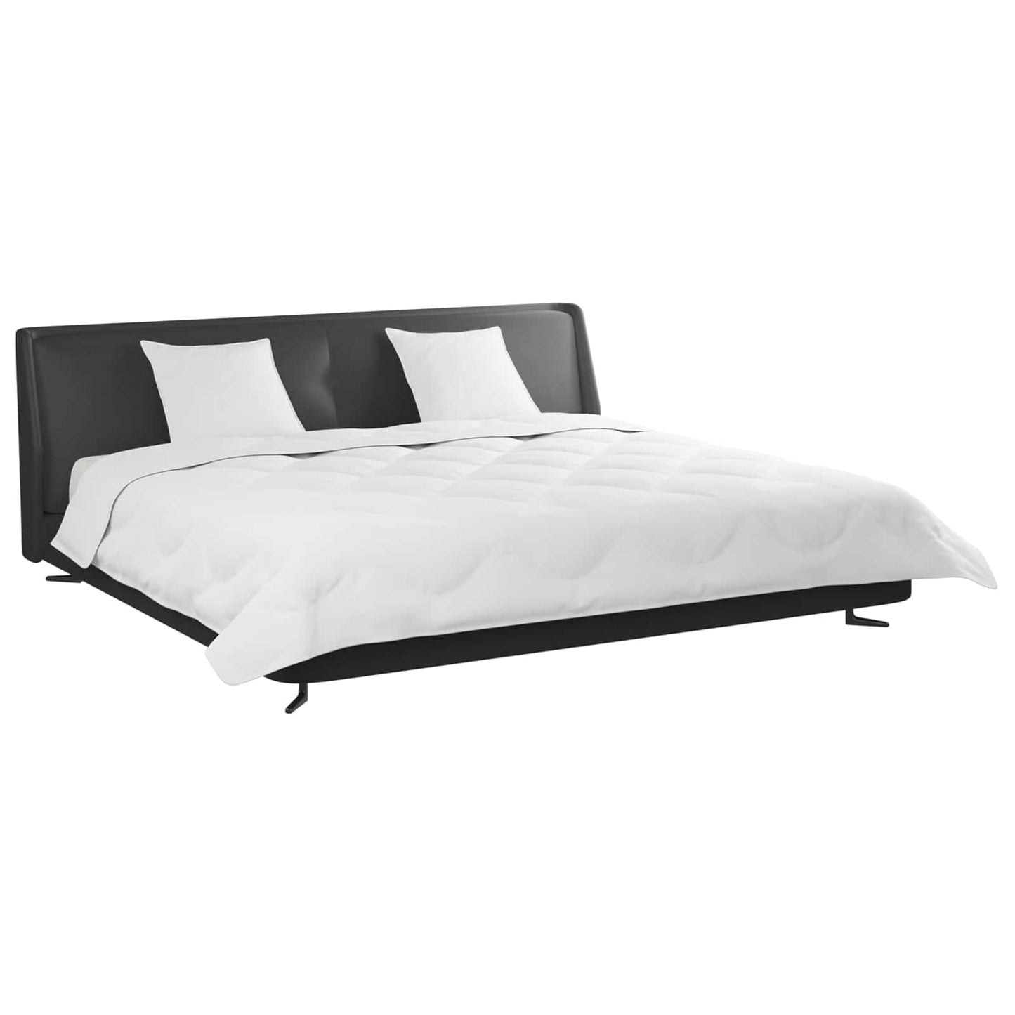 Couette d'hiver avec oreiller 3 pièces Blanc Microfibre
