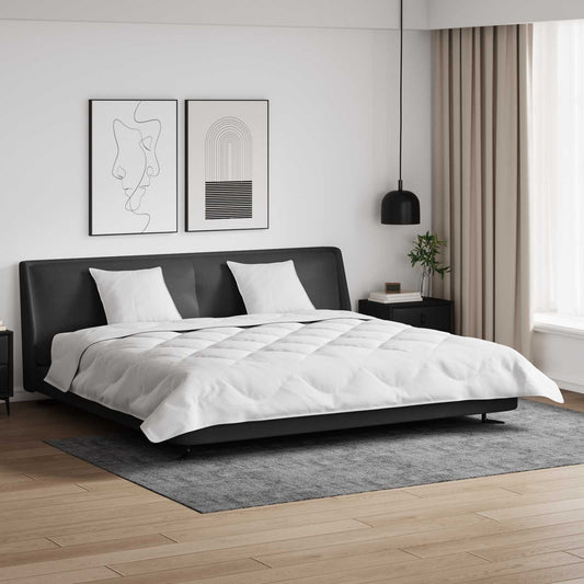 Winter Duvet with Pillows 3 pcs White Microfiber