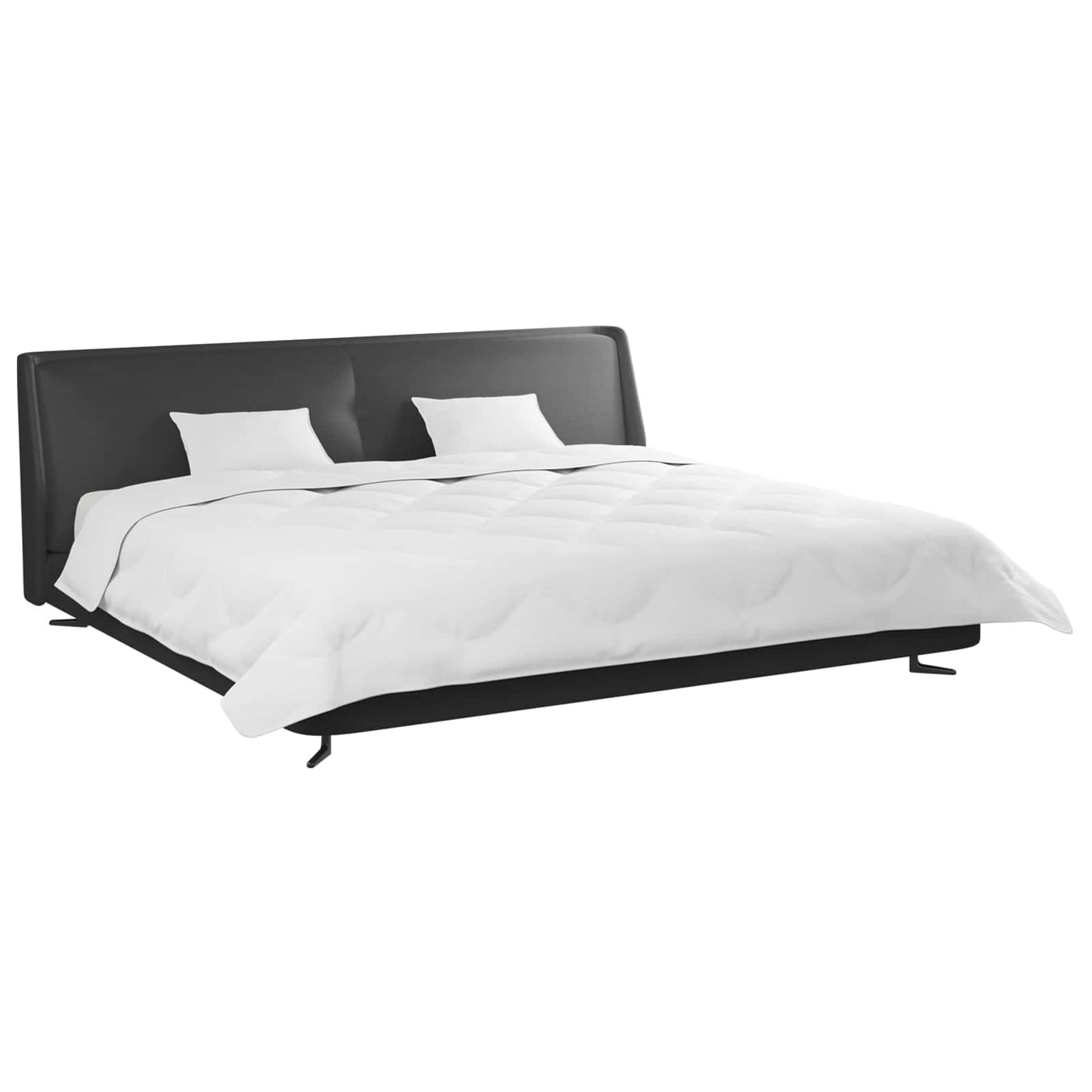 Winter Duvet with Pillows 3 pcs White Microfiber