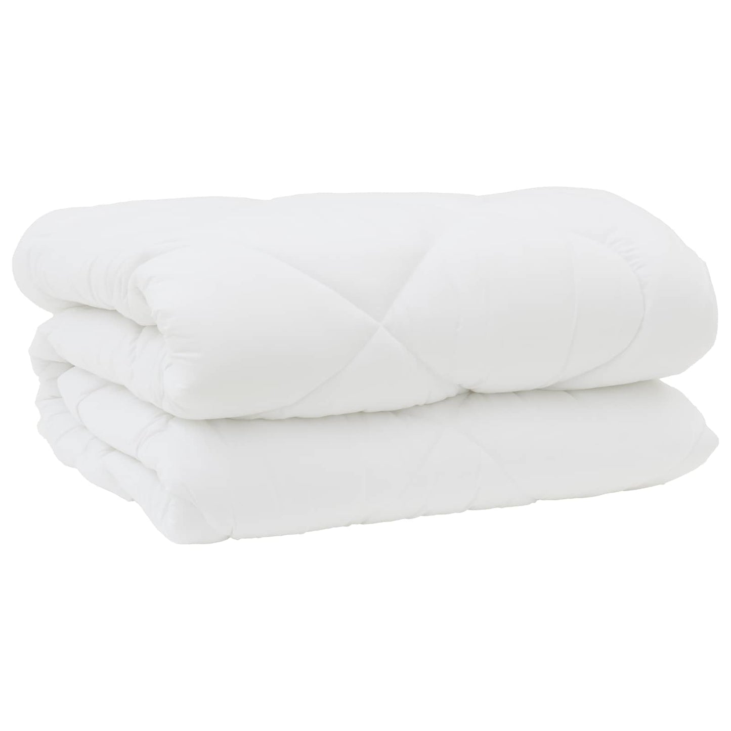 Decke mit Kissen 3 pcs Weiß Mikrofaser und Daunenfedern