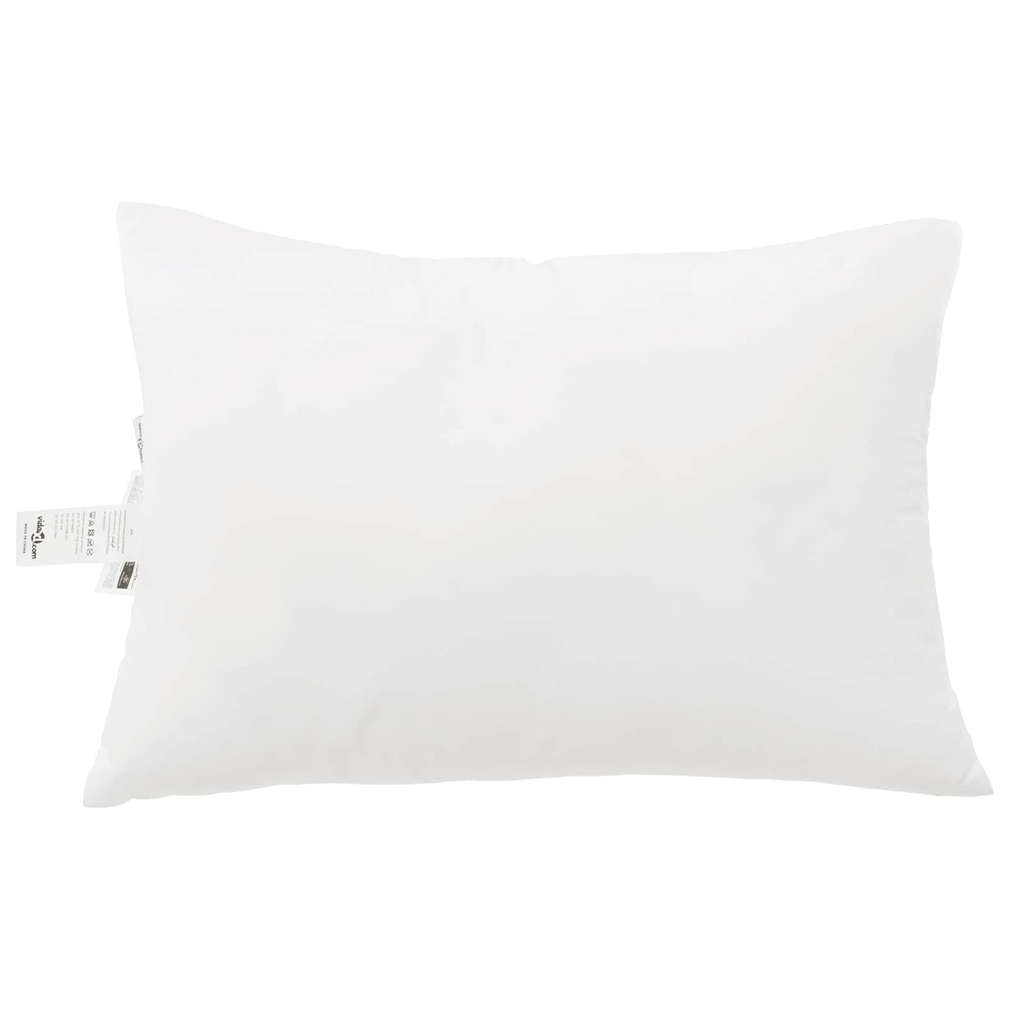 Decke mit Kissen 3 pcs Weiß Mikrofaser und Daunenfedern