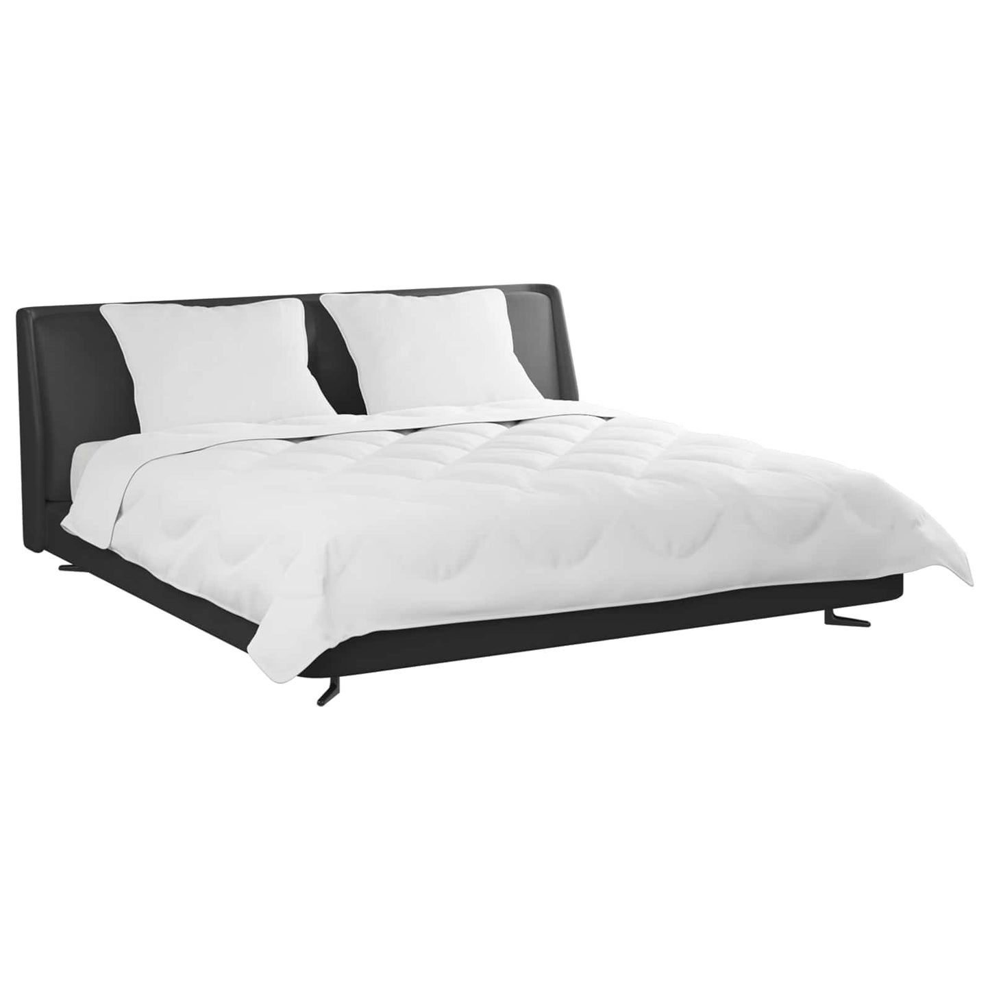 Ensemble de couettes 3 pièces blanc microfibre et plumes de duvet