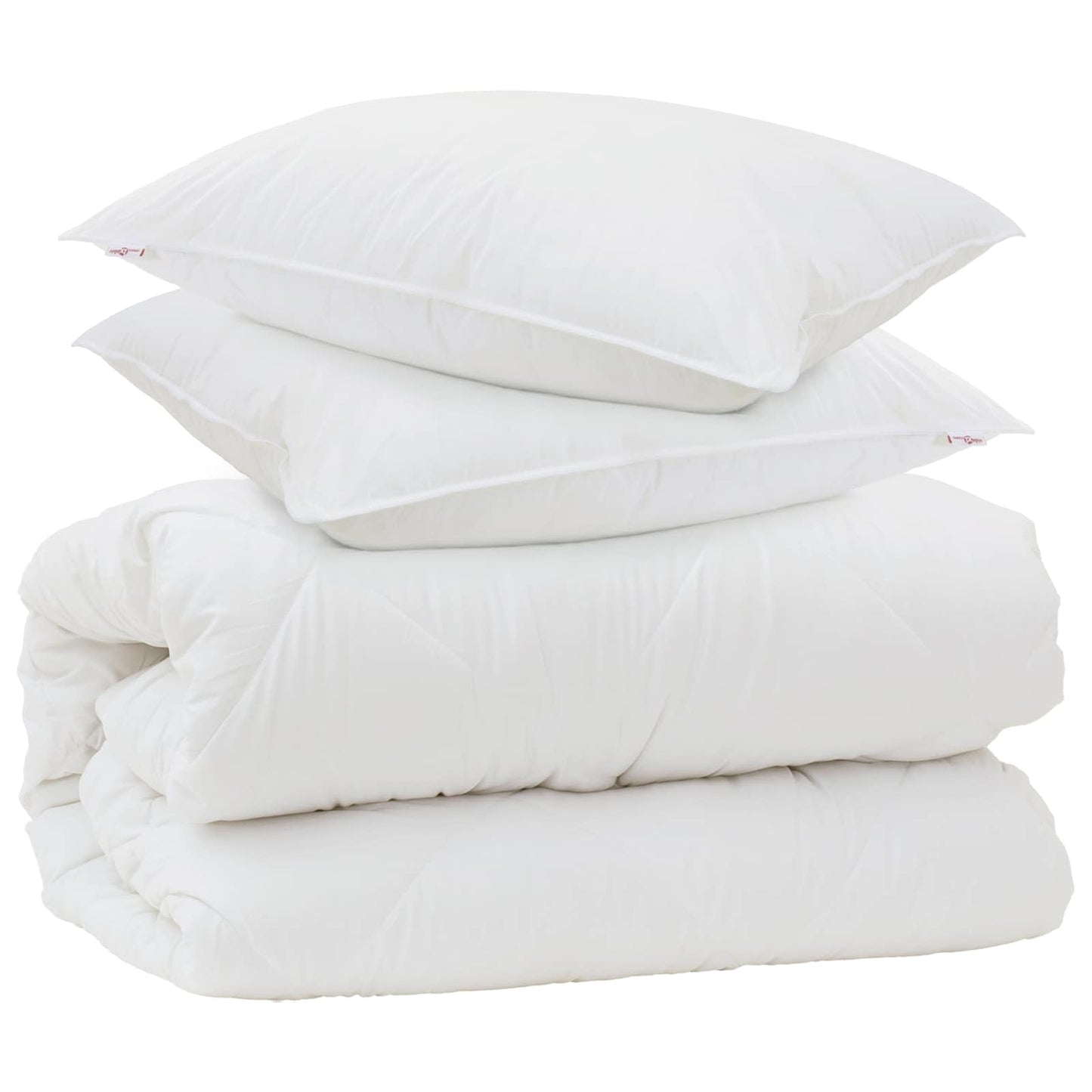 Duvet with pillow with pillow 3 pcs White Microfiber