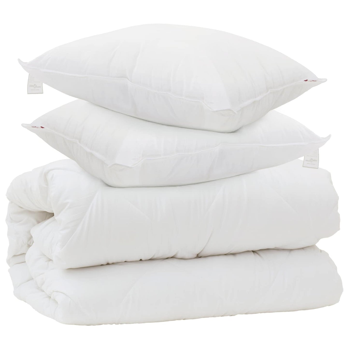 Duvet with pillow with pillow 3 pcs White Microfiber