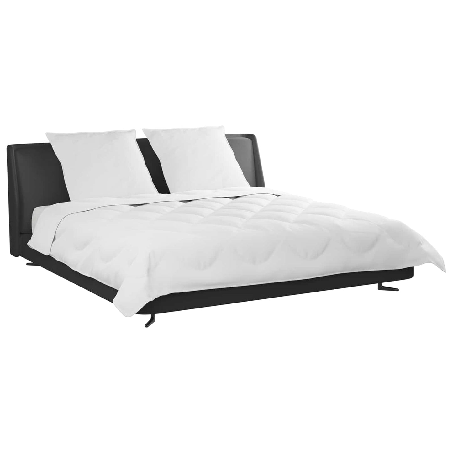 Decke mit Kissen mit Kissen 3 pcs Weiß Mikrofaser