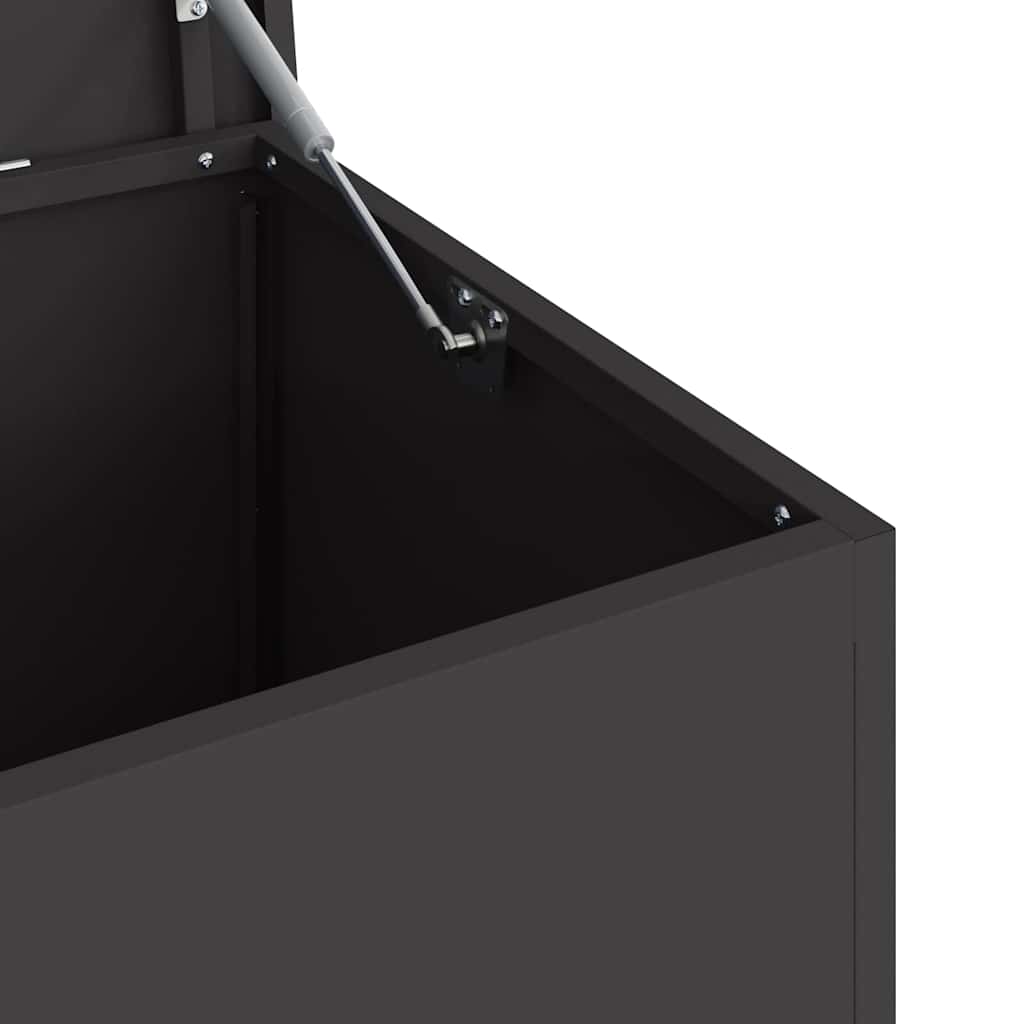 Außenlagerbox Schwarz 100 x 50,5 x 50 cm Stahl